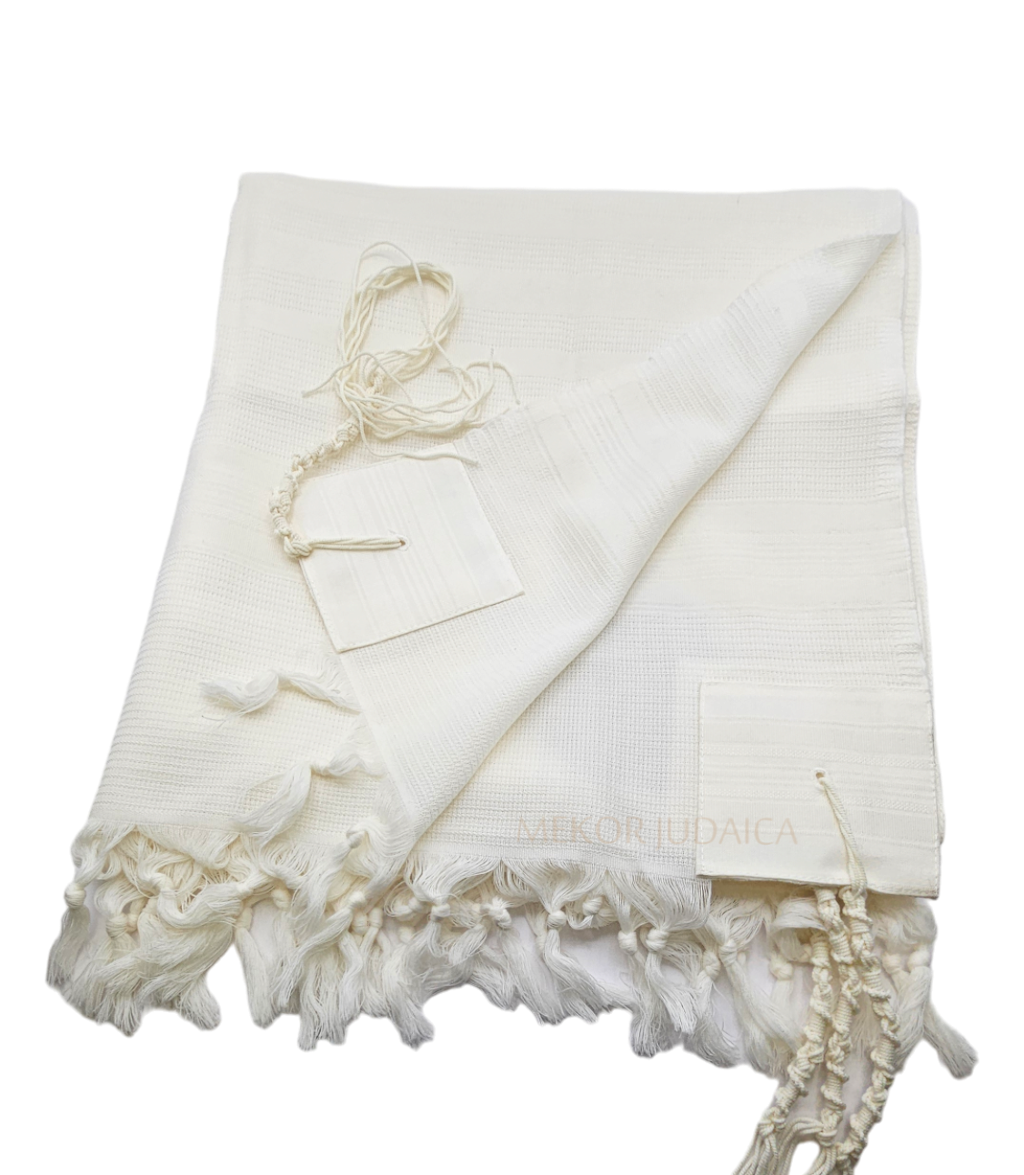 Talit Wool Hamefoar Deluxe - White Stripes - Image 2
