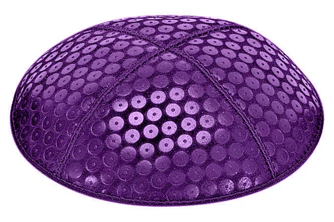 Sequin Embossed Suede Kipot